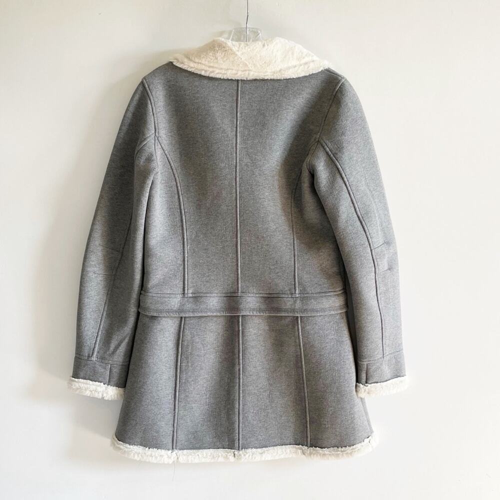 Athleta 2 in 1 Convertible Faux Fur Moto Jacket - Picture 5 of 12